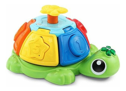 Tortuga Con Encastre Giros Musical Luz Leap Frog Color Verde