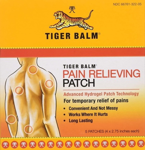 Tiger Balm Pain Relieving Patch Caja 5 Parches 