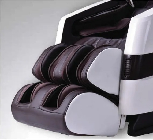 Sillón De Masaje Cozzia Cz-357 Con Gravedad Cero Y Presión Color Blanco Con Cafe