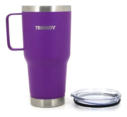 comprar Vaso Térmico Acero Inoxidable 900ml Violeta Liso Frío Caliente 24 Horas Pico Cebador Doble Pared Vacío Tapa Anti Condensación Antiderrame Portátil Deporte Oficina Viaje Resistente