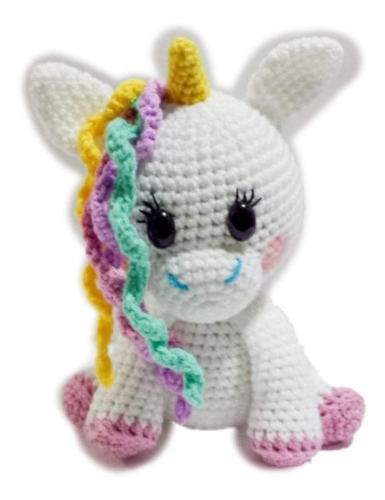 Muñeco Tejido Unicornio Amigurumi