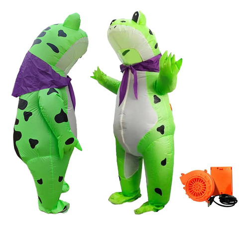 Traje Inflable De Rana Mono Duradero Juego De Rol Vestir