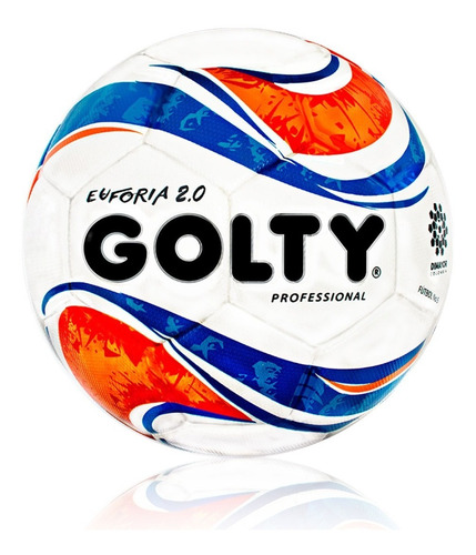 Balon Futbol Profesional Golty Euforia 2.0 thermotech N.5 Color Blanco