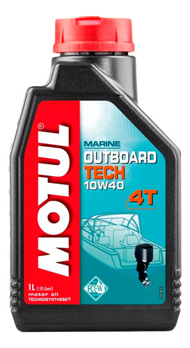 Aceite Naútico Fuera De Borda Motul  Tech 4t 10w40 1lt