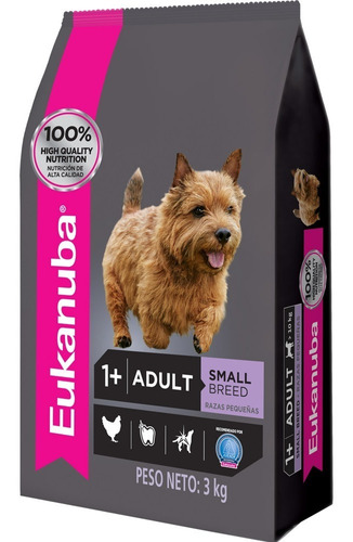 Comida Perro Eukanuba Adulto Razas Pequeñas 3kg