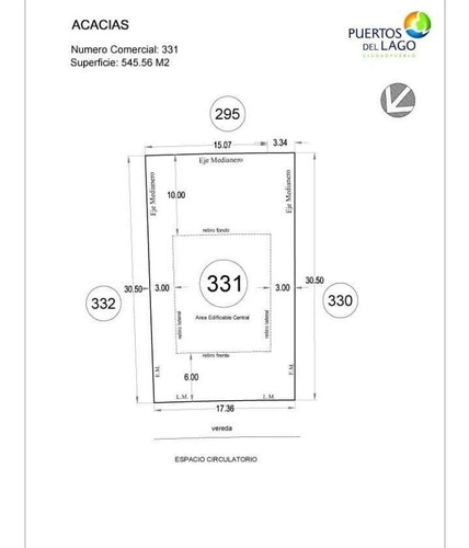 Imagen 5 de 9 de Lote En Venta En B° Acacias, Puertos Del Lago