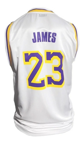 Imagen 2 de 6 de Camiseta Niños Oficial Nba A Lakers Lebron James 23 En3x