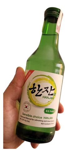 Soju Hanjan Uva Verde 12% Bebida Destilads Coreana 375ml