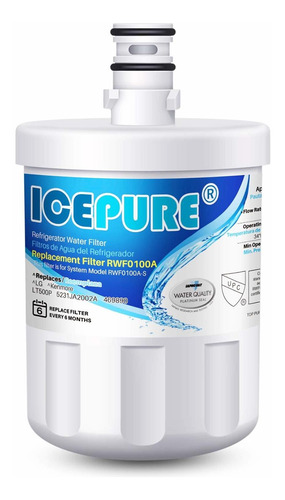 Icepure Rfc0100 a-1 filtro De Agua Para Reemplazar LG, Kenmo