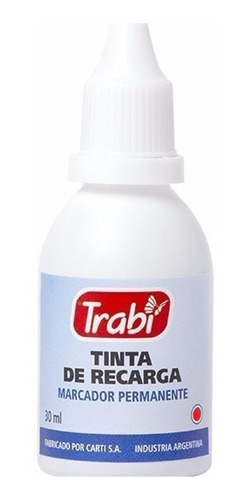 Tinta P Marcador Permanente / Al Solvente Trabi Roja 30ml