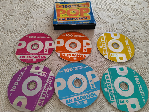 Las 100 Grandes Canciones Del Pop 6 Cd's Luis Miguel Y Más Estándar (Usado)