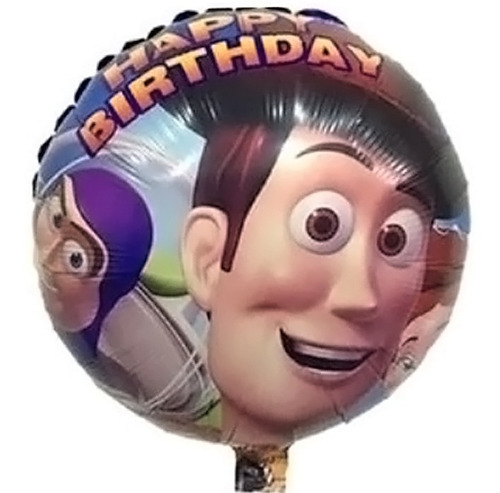 Globo Toy Story Metalizado 45cm Inflado C/helio - Caballito