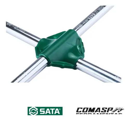 Chave De Roda Cruz Encaixe 1/2 Sata 17-19-21mm St48101st