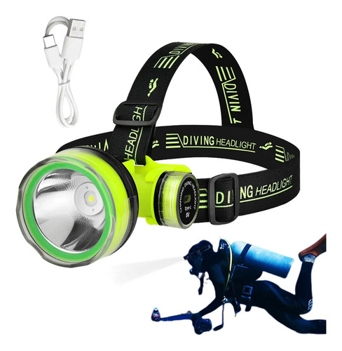 Lampara De Buceo 10000 Lumens Profecional Sumergible Usb C