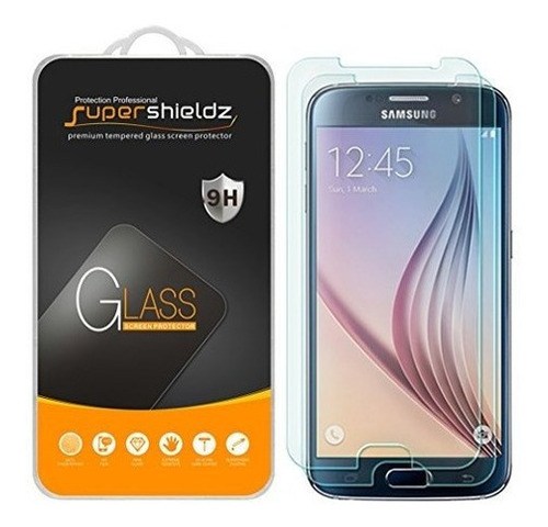 [paquete De 2]  Para  Galaxy S6 Protector