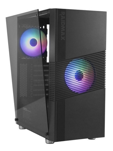 Imagen 3 de 9 de Gabinete Gamer Raidmax H704 Aureola Vidrio Templado