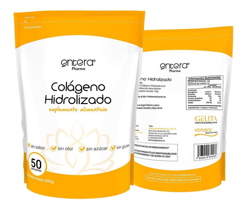 Colágeno Hidrolizado Entera Pharma 500g