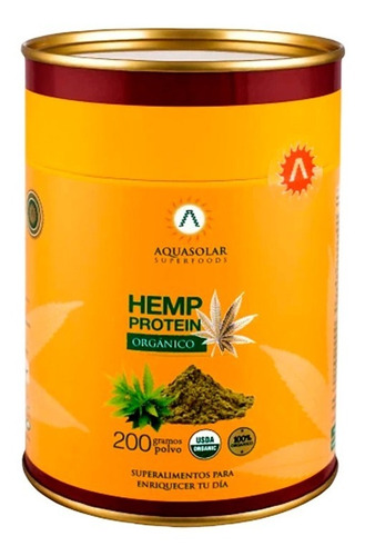 Hemp Protein 200g Polvo 100% Orgánico Proteina Vegetal