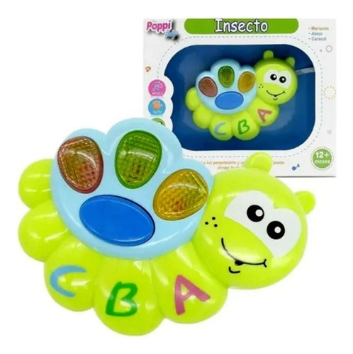 Insecto Interactivo Infantil Juguete Luces Música Bebé Poppi Diseño Caracol