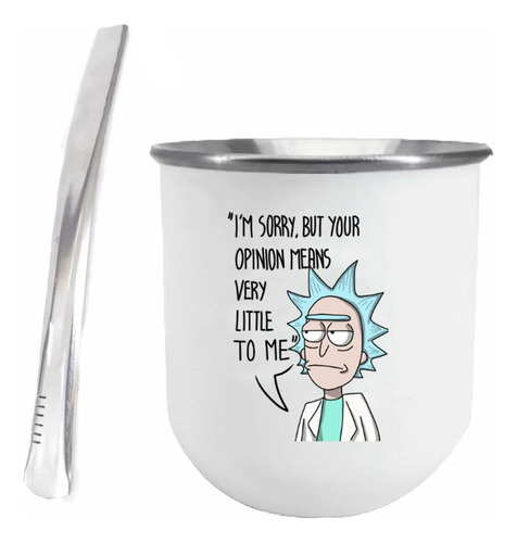 Mate Térmico De Acero Rick And Morty