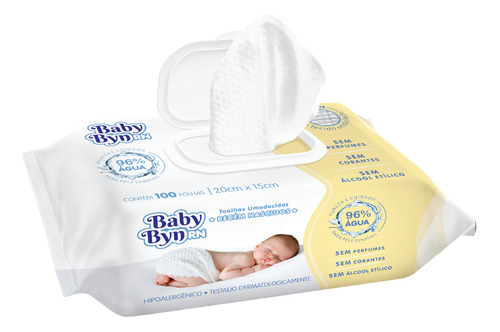 Toalha Umedecida Baby Byn Rn 1000 Folhas (10undx100fls)