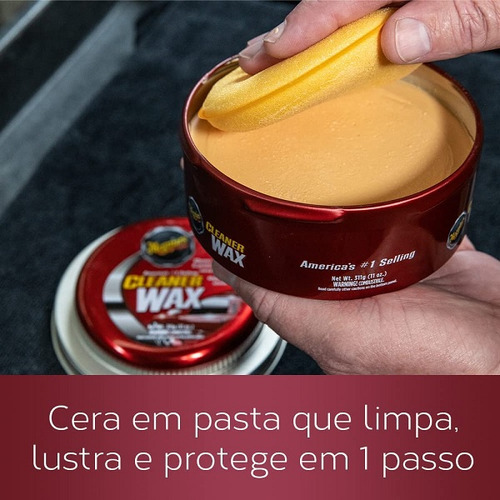 Cera Cleaner Wax Meguiars A1214 311g//ganhe Uma Flanela De P