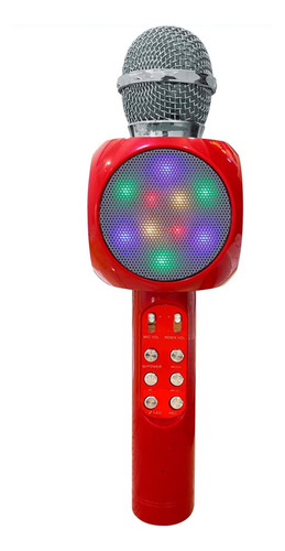Microfono Bocina Karaoke Bluetooth Speaker Inalambrico Led