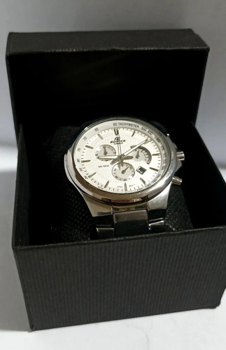Reloj Casio Edifice Cronógrafo Efr-500 Wr 100m Plateado Plateado Blanco (Usado)