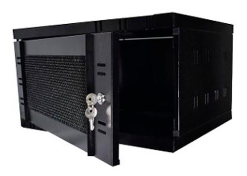 Gabinete Rack 5ru Fondo 40 Con Chapa De Seguridad