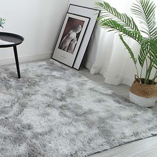 5x7 Alfombras De Area Gris Para Sala De Estar, Dormitorio,