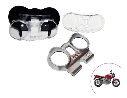 Conjunto Carcaça Painel Twister Cbx 250 Completa  Logo Honda Orbital 2001 2002 2003 2004 2005 2006 2007 2008