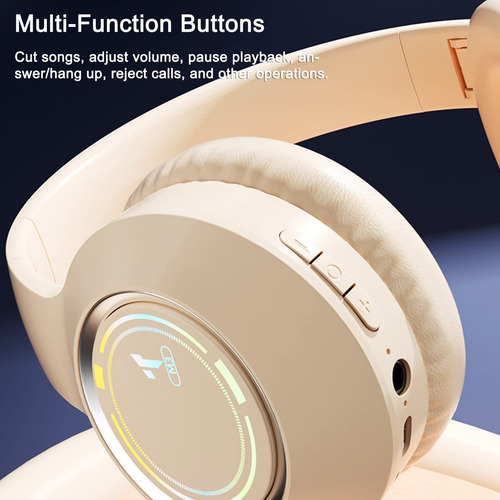 Fones De Ouvido Com Cancelamento De Ruído Com Luz, Bluetooth