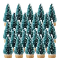 Comprar 34 Mini Árboles De Navidad Artificiales Para Nieve Congelada