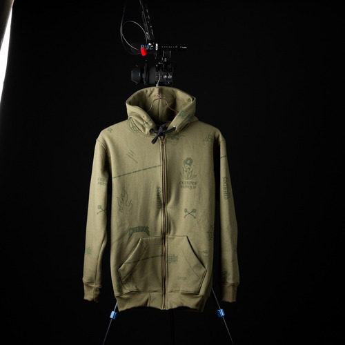 Imagen 4 de 6 de Buzo Zip Hoodie Cuerdos Hades Palmera -all Motors-