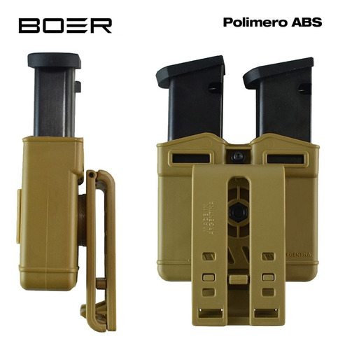 Funda Pistolera Táctica Nivel 2 Glock Porta Cargador Doble