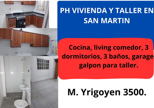 Taller + Vivienda - Garage Y Patio Zona Villa Lynch A Metros De Av San Martin 