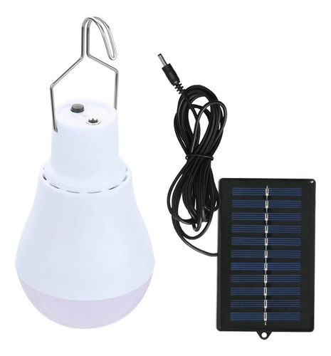 Bombilla Led Solar S Con Luz Recargable Portátil Indo