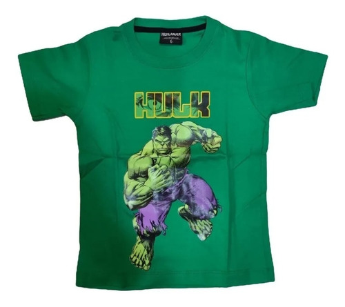 Remera El Increible Hulk Doble Estampa Espectacular Diseño