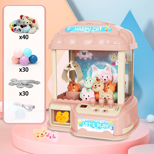 Arcade Candy Capsule Claw Game Prizes Toy Rosa 40 Muñecas