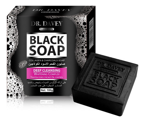 Jabón De Carbón Negro, Black Soap Aclarante Control Grasa Dr