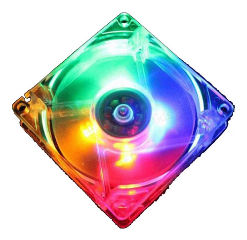 Ventilador Fan 80mm - 4 Rgb Colores 