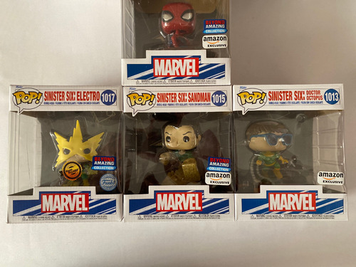 Spiderman Funko Pop Sinister Six Set Completo De 7 Figuras (Usado)
