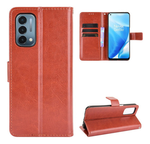 Funda De Anticaída Para Oneplus Nord N200 Negocio Cuero Flip