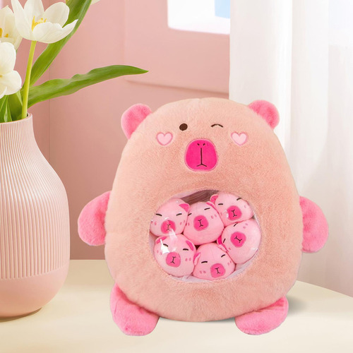 Brinquedo De Pelúcia Boneca Huggable Cartoon Rosa