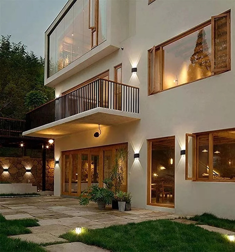 Aplique Led Para Pared Kivs Sorrent 3 Diseño Para Exterior Lampara Led 6 Luces