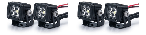 2 Luces Led Brillantes Para Faros Delanteros Rc Crawle De 1/