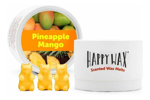 Happy Wax La Cera De Soja Natural Perfumada Con Mango Y Piña