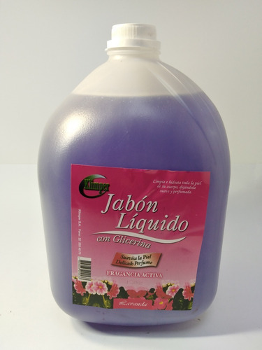Jabon Liquido 5lt C/glicerina Marca Klimper (aroma Lavanda)