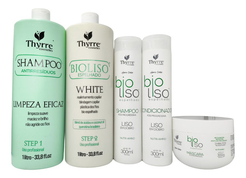 Kit Progressiva Bioliso White 1l + Kit Home Care Thyrre