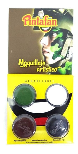 Maquillaje Artistico De Soldado - Cotillón Waf